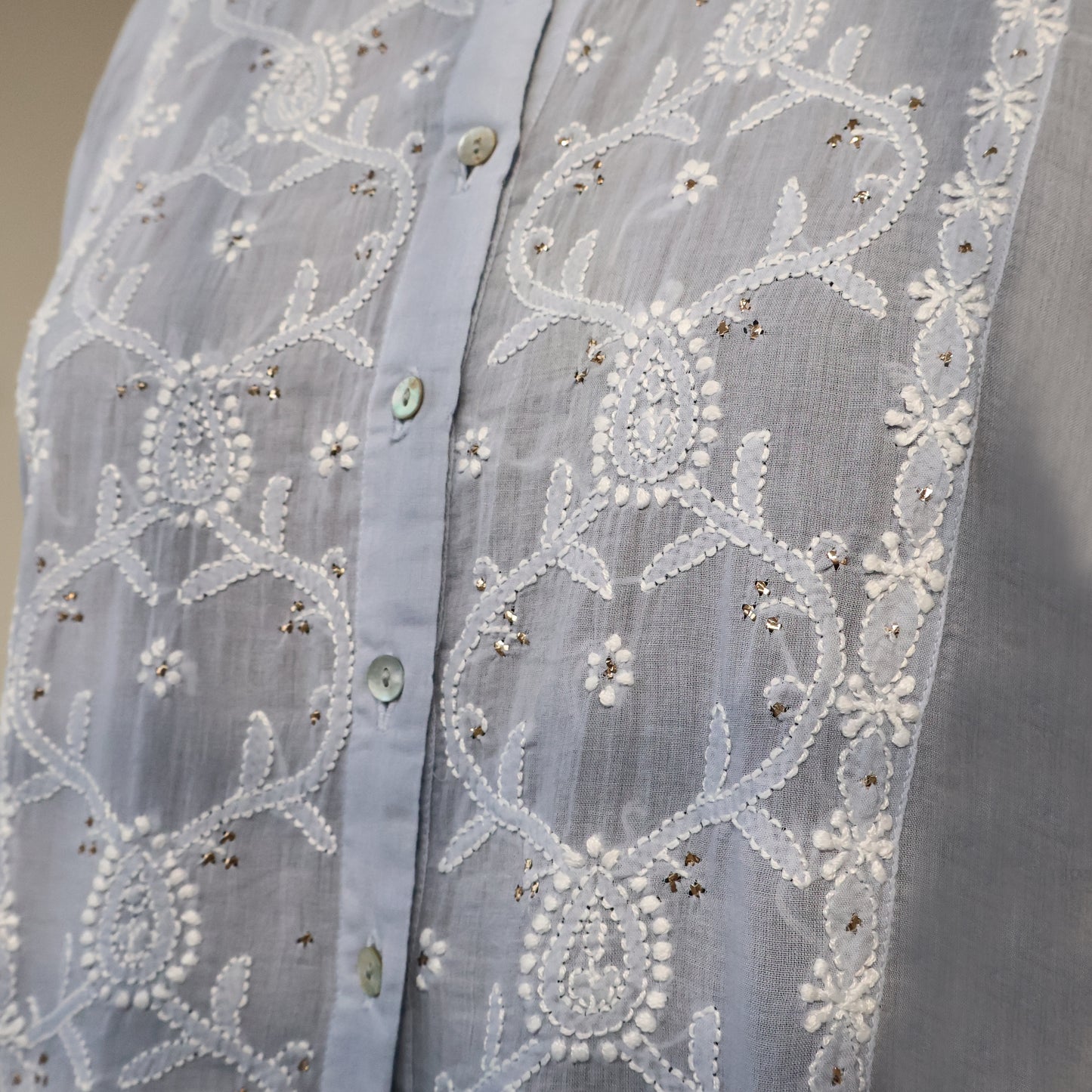 BODHI Pure Cotton, Hand Embroidery/ Chikankari Women Dress