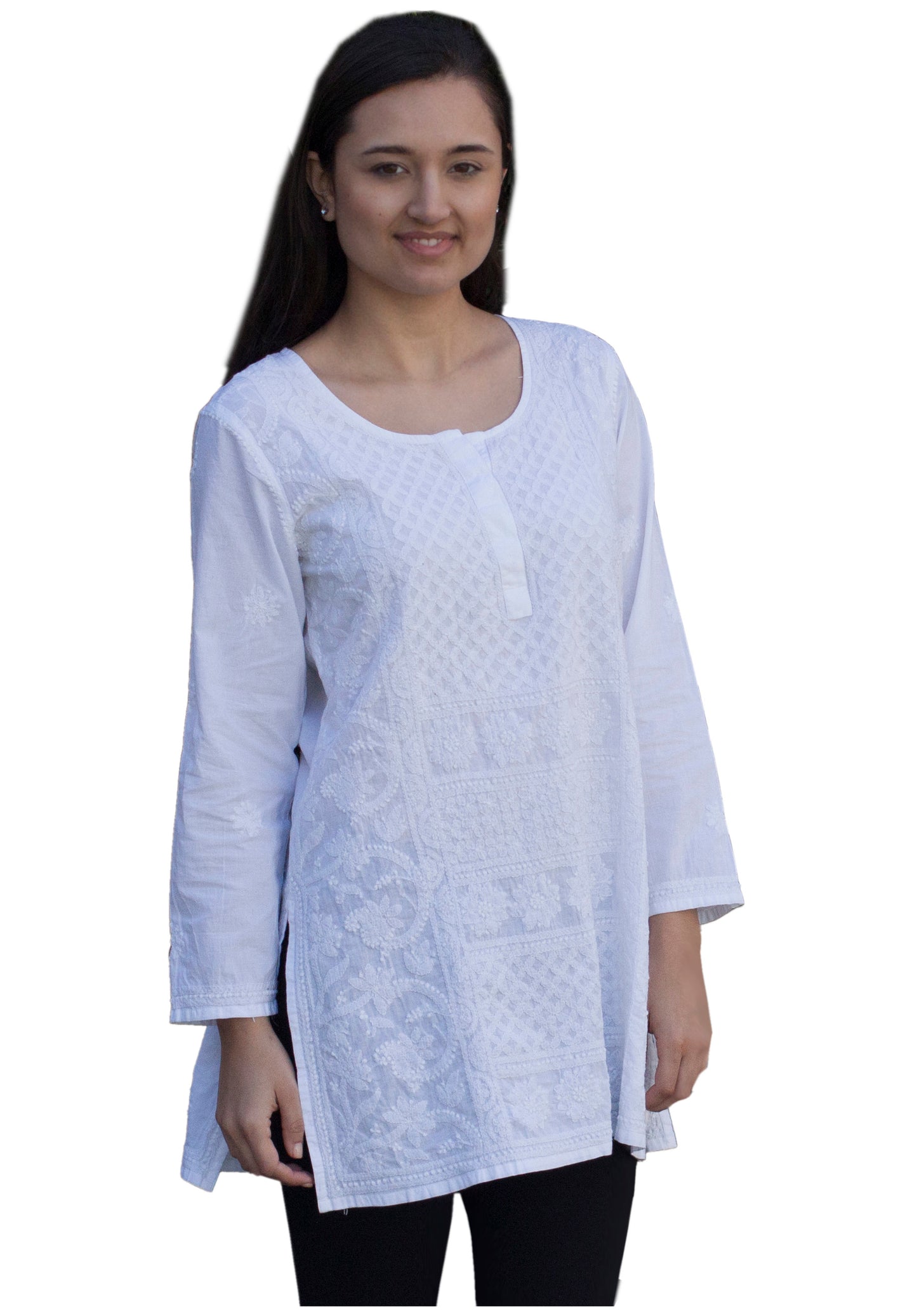 STUTI Pure Cotton All Over Hand Embroidered Tunic