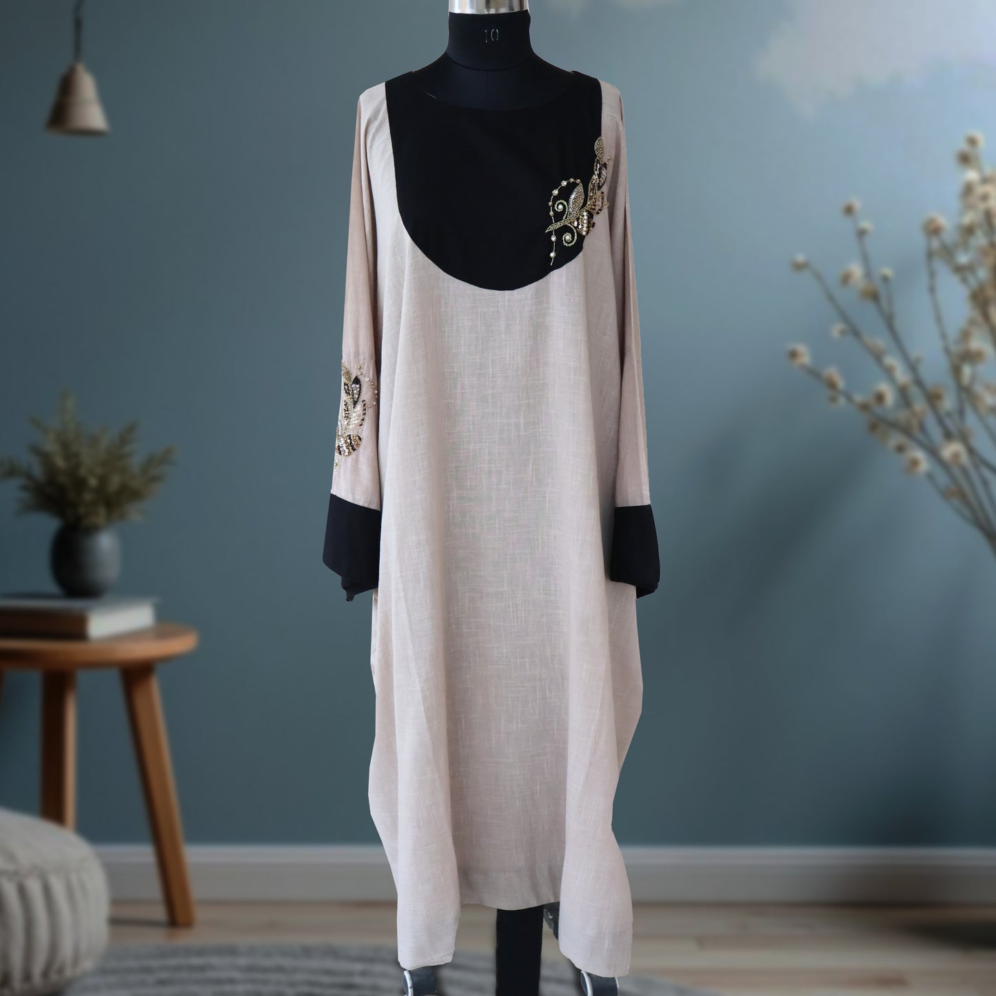 MAHIMA Premium Kardana Sequins Handwork Kaftan Abaya