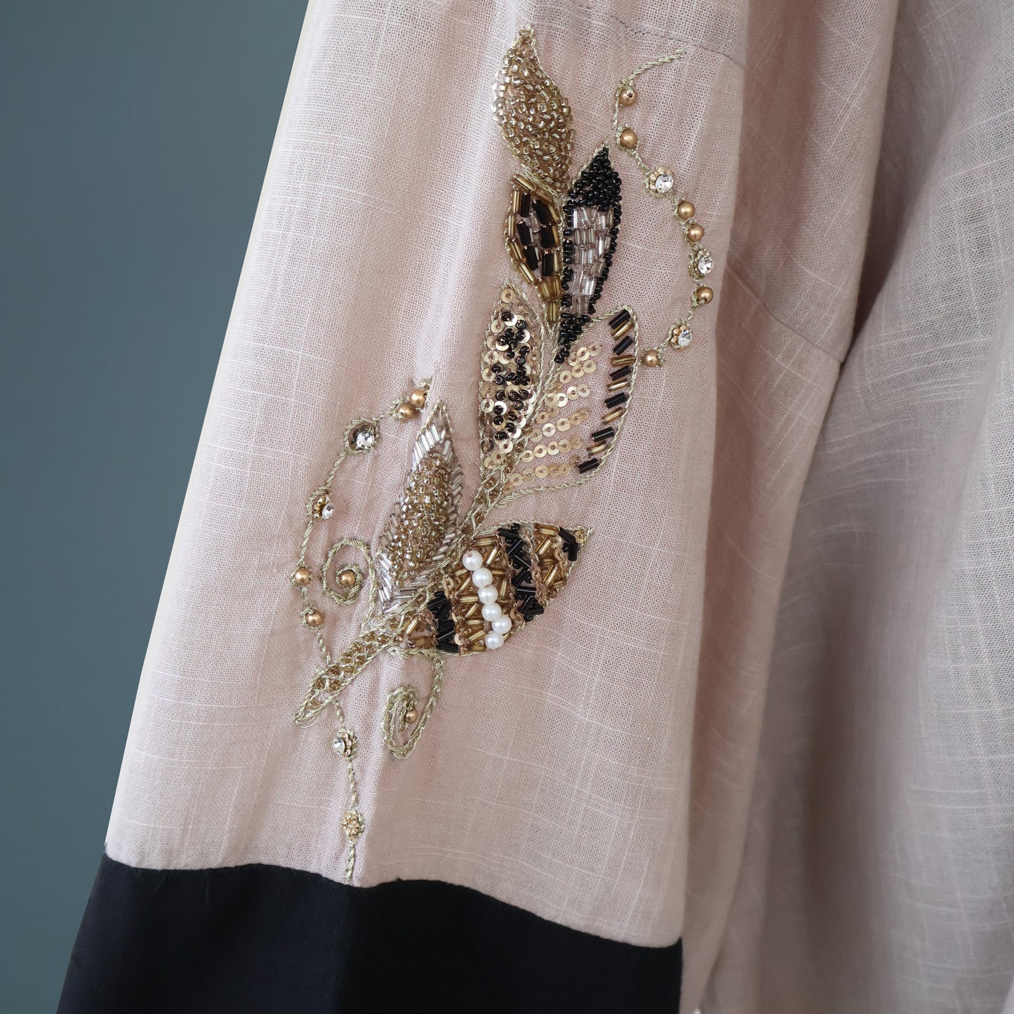 MAHIMA Premium Kardana Sequins Handwork Kaftan Abaya