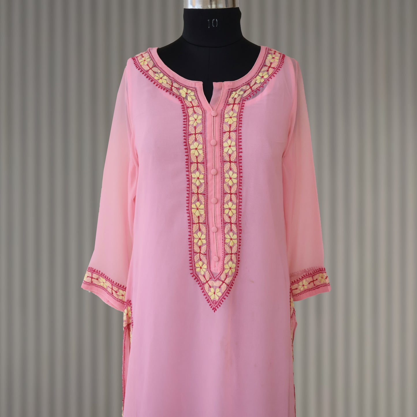 LAVI Georgette Hand Embroidered Kurta
