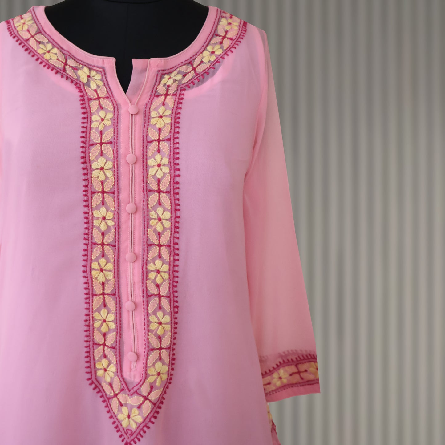 LAVI Georgette Hand Embroidered Kurta