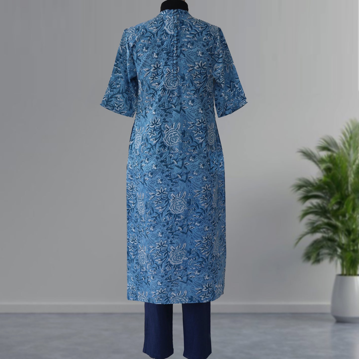 SHIKHA Printed Cotton Round Neck, Kurta, Regular and Plus Sizes