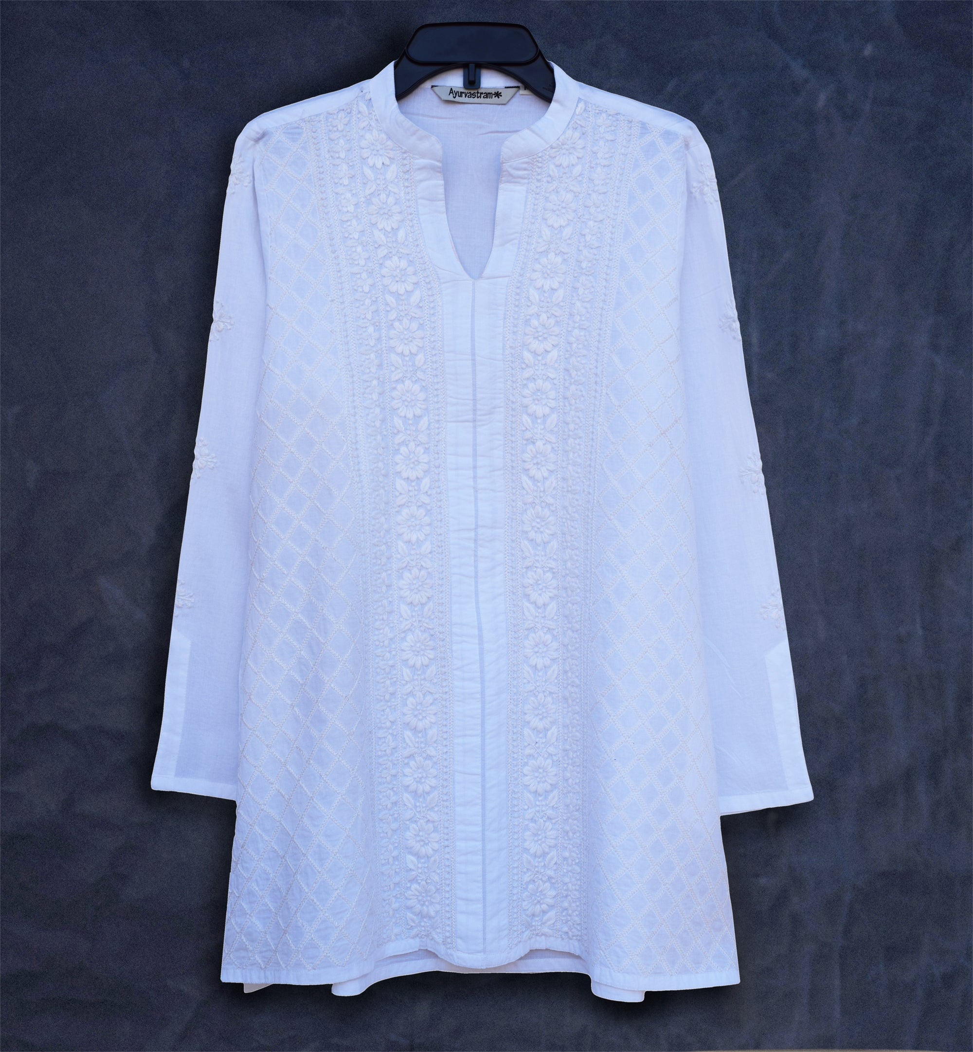 Megha Pure Cotton Printed And Hand Embroidered Tunic