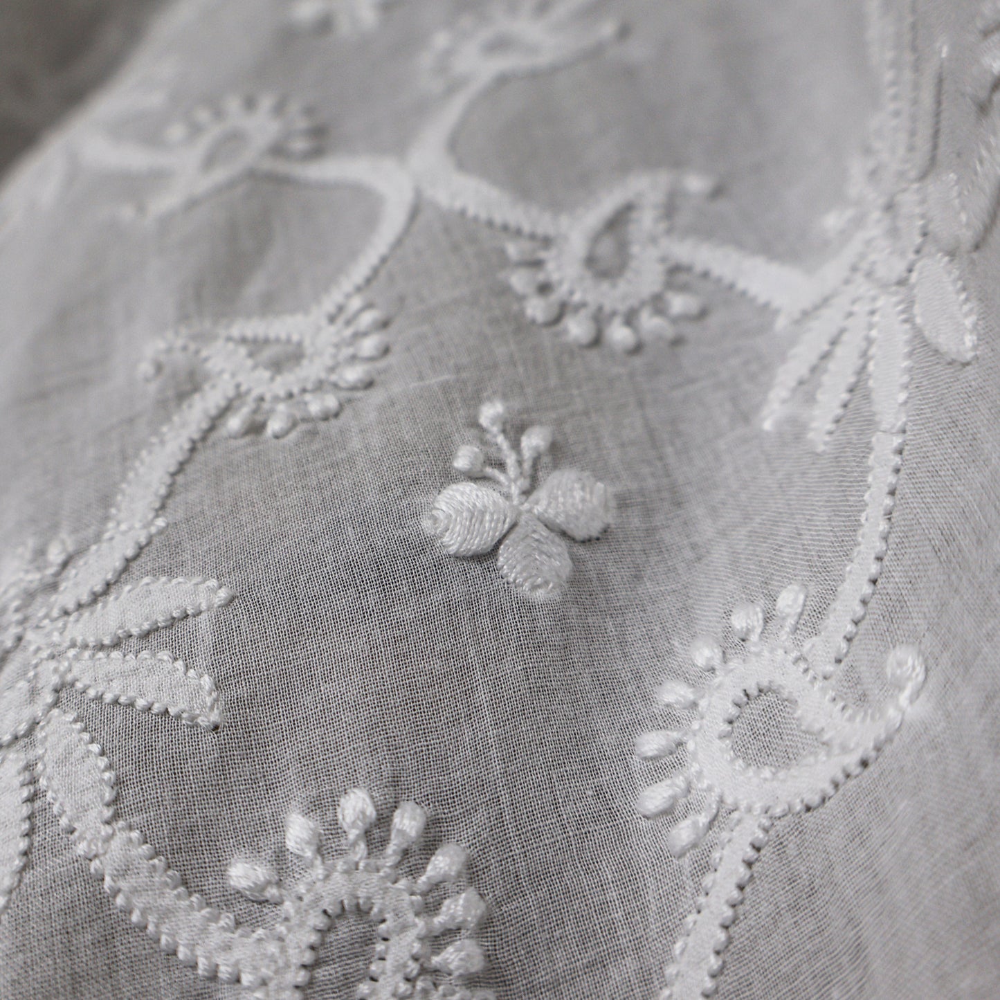 Cotton White Hand Embroidered /Chikankari Dupatta