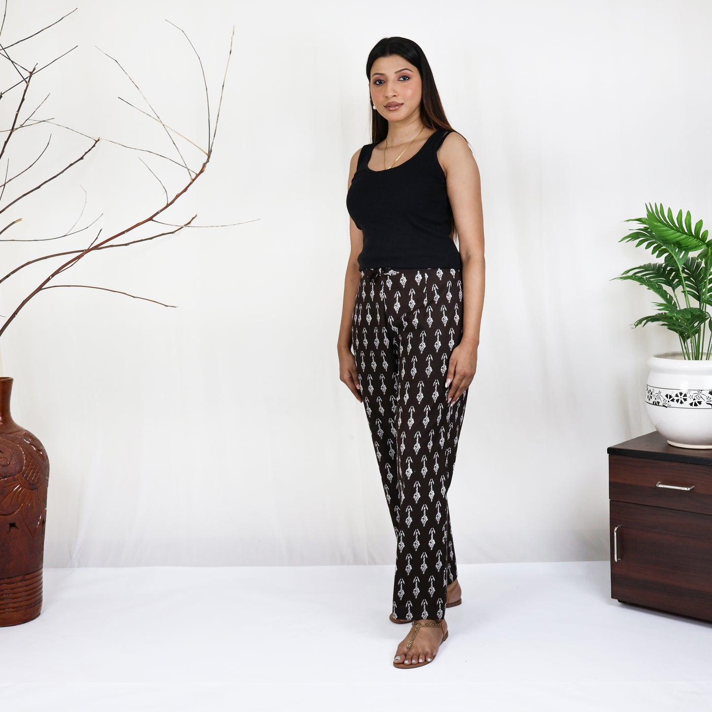 CHITRA Hand Block Pure Cotton Pant