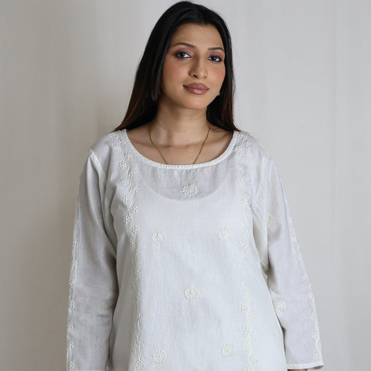 BEENA Hand Embroidery Cotton Flex Top