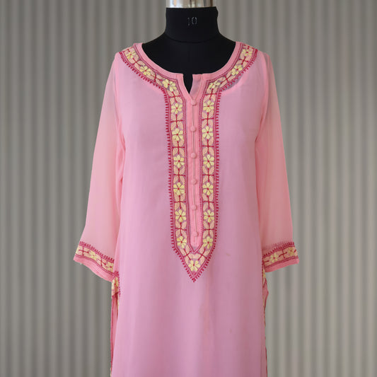 LAVI Georgette Hand Embroidered Kurta