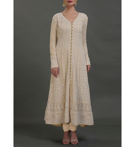 Harini Heavy all over Hand Embroidered Festive Long Kurta, Tunic Dress, Suit set