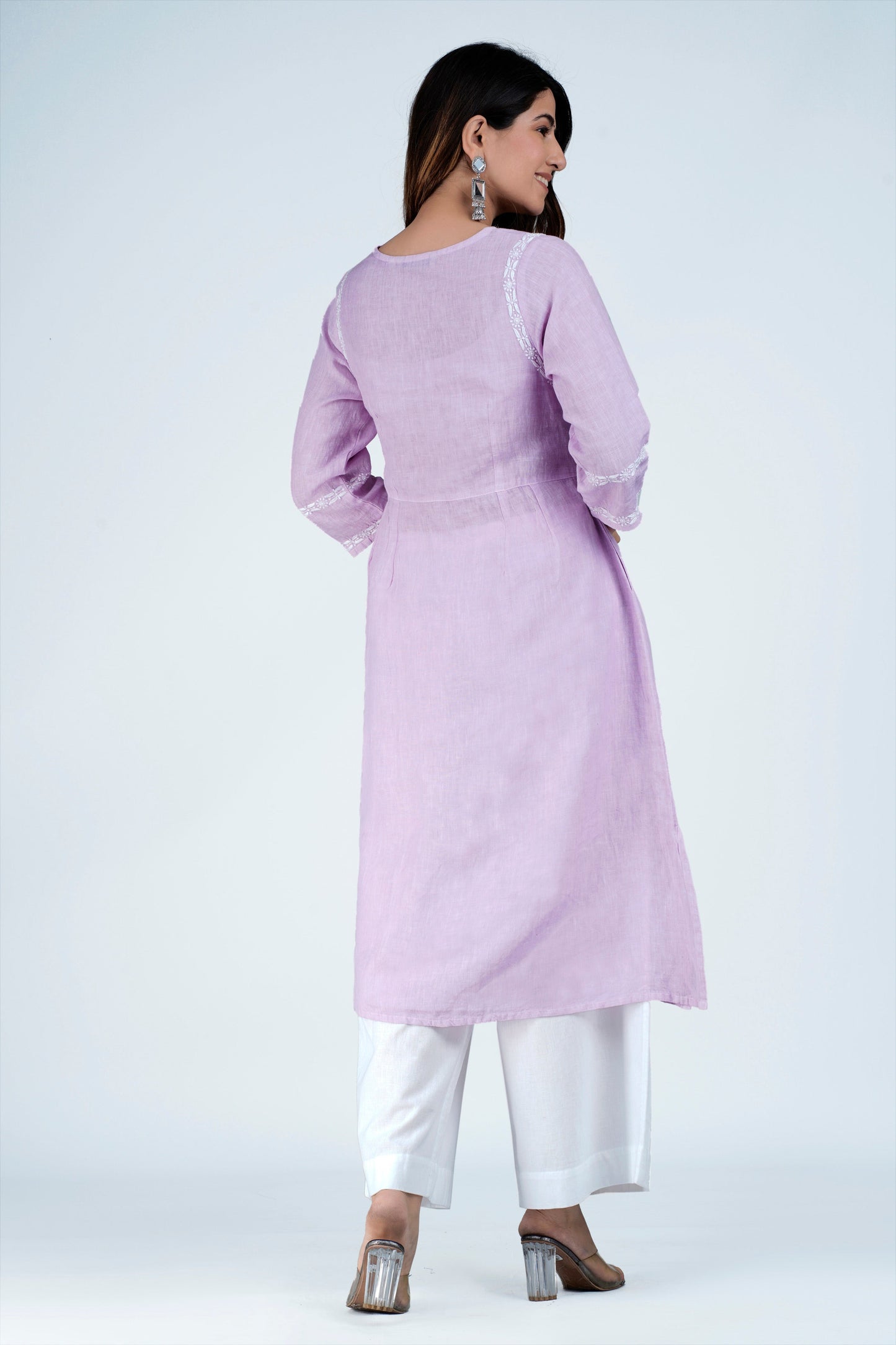 LALITA Linen-Cotton Hand Embroidered Tunic Kurti