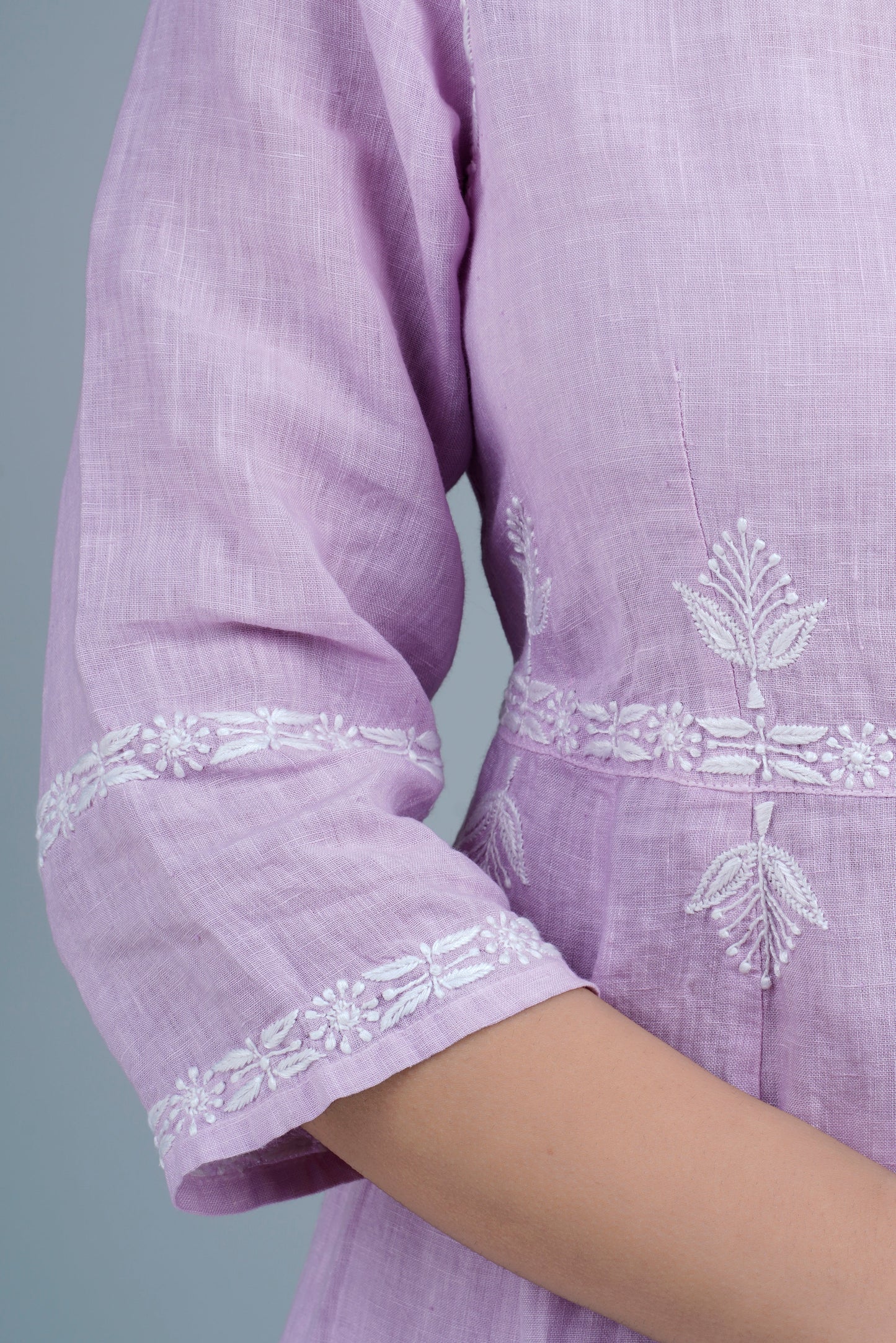 LALITA Linen-Cotton Hand Embroidered Tunic Kurti