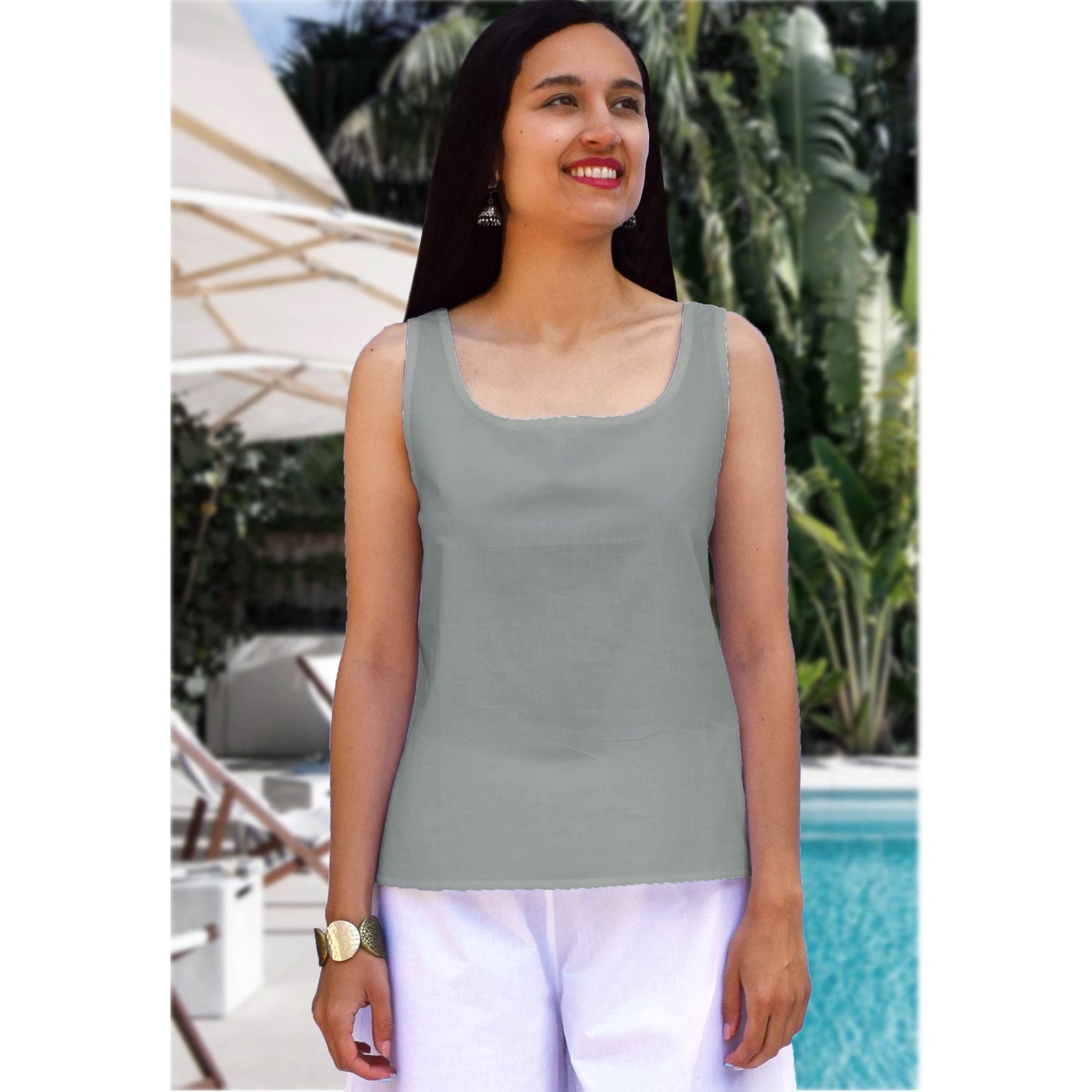 Women's Basic Short Cotton Camisoles